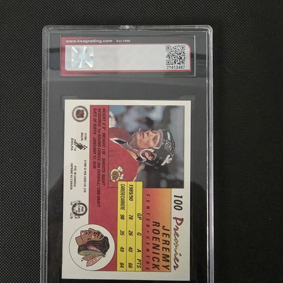 O-Pee-Chee Premier Jeremy Roenick Rookie card. KSA 9.5 - Picture 2 of 2